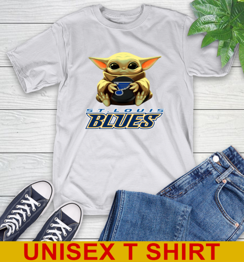 NHL Hockey St.Louis Blues Star Wars Baby Yoda Shirt 12