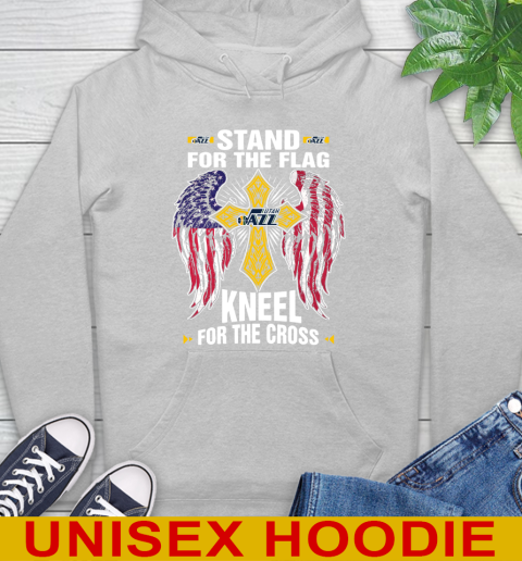 NBA Basketball Utah Jazz Stand For Flag Kneel For The Cross Shirt Hoodie 7 NBA Basketball Utah Jazz Stand For Flag Kneel For The Cross Shirt Hoodie - Image 7