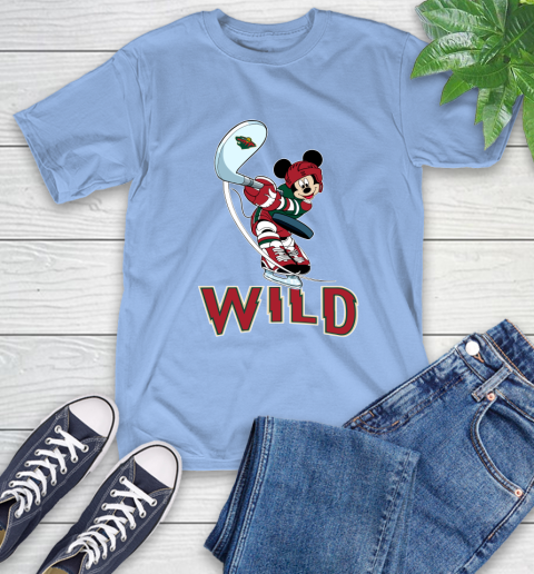 NHL Hockey Minnesota Wild Cheerful Mickey Mouse Shirt T-Shirt 12