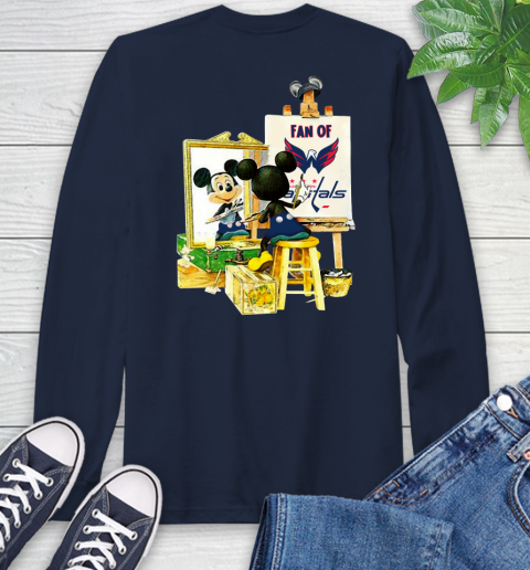 NHL Hockey Washington Capitals Mickey Drawing Shirt 56