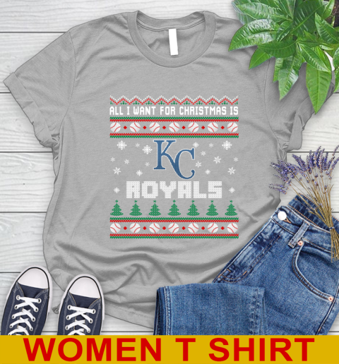 MLB All I Want For Christmas Is Kansas City Royals Baseball Sports 89
