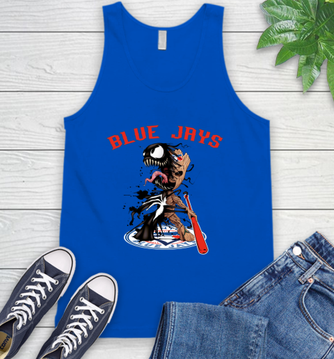 MLB Toronto Blue Jays Baseball Venom Groot Guardians Of The Galaxy Tank Top 5