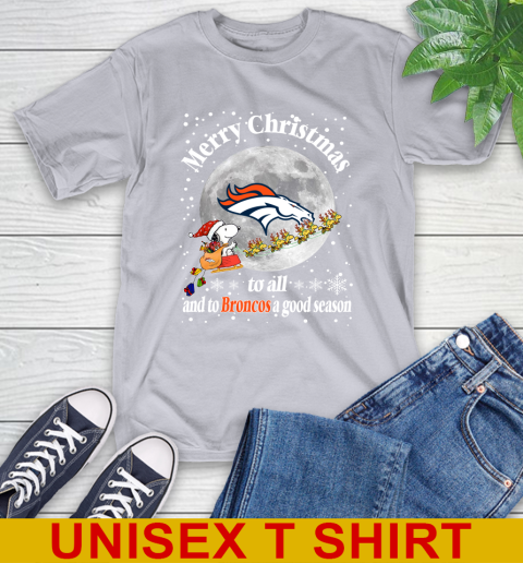 Denver Broncos Merry Christmas To All And To Broncos A Good Season NFL Football Sports T-Shirt 5