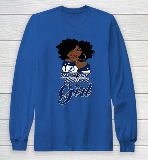Tampa Bay Lightning Girl NHL Long Sleeve T-Shirt 9