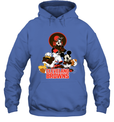 NFL Cleveland Browns Mickey Mouse Donald Duck Goofy Football Shirt Youth  Sweatshirt