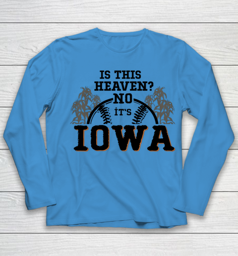 Is This Heaven No It's Iowa Baseball Youth Long Sleeve 4