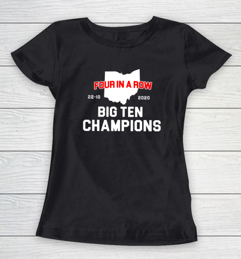 Big Ten Champions Four in a Row 2020 Women's T-Shirt
