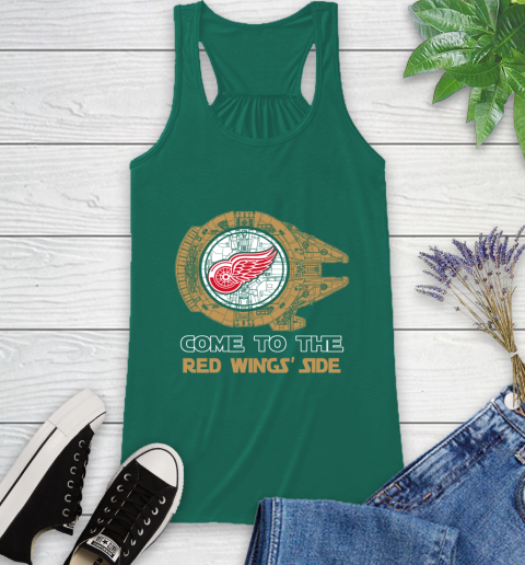 NHL Come To The Detroit Red Wings Wars Hockey Sports Racerback Tank 6