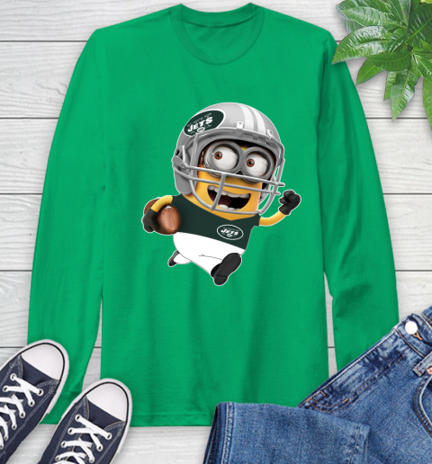 NFL New York Jets Minions Disney Football Sports Long Sleeve T-Shirt 7