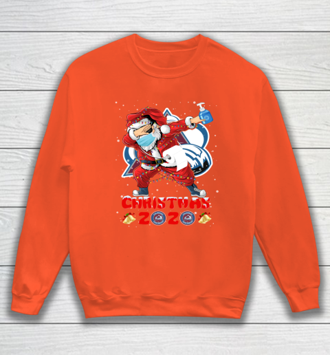 Colorado Avalanche Funny Santa Claus Dabbing Christmas 2020 NHL Sweatshirt 3