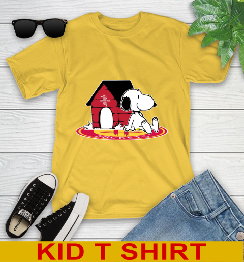 NBA Basketball Houston Rockets Snoopy The Peanuts Movie Shirt Youth T-Shirt 8