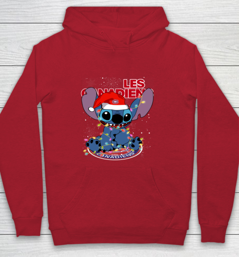 Montreal Canadiens NHL Hockey noel stitch Christmas Youth Hoodie 6