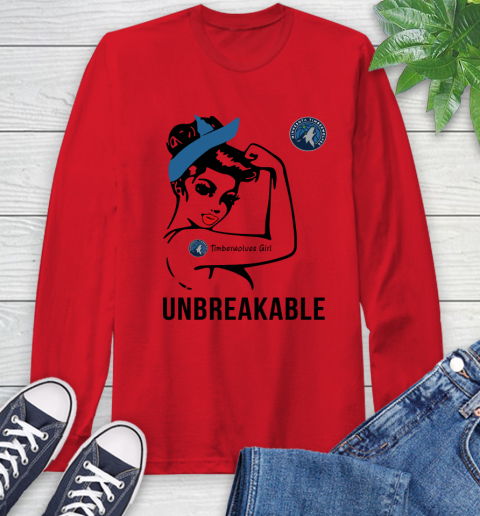 NBA Minnesota Timberwolves Girl Unbreakable Basketball Sports Long Sleeve T-Shirt 9