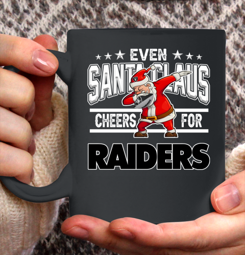 Oakland Raiders Even Santa Claus Cheers For Christmas NFL Ceramic Mug 11oz 2