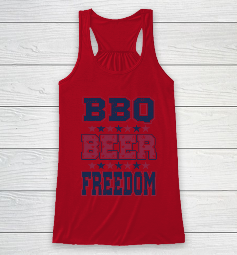 BBQ Beer Freedom Racerback Tank 5