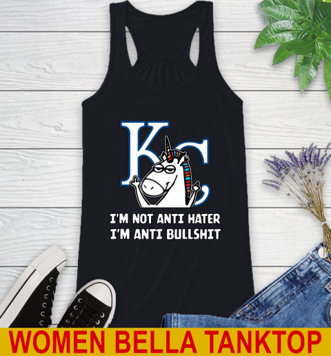 Los Angeles Angels MLB Baseball Unicorn I'm Not Anti Hater I'm Anti Bullshit (2) Racerback Tank 10