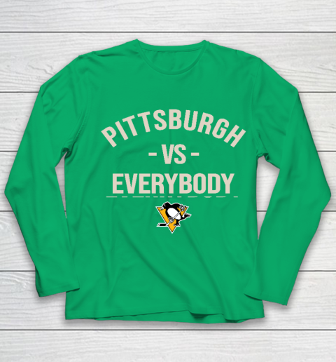 Pittsburgh Penguins Vs Everybody Youth Long Sleeve 4