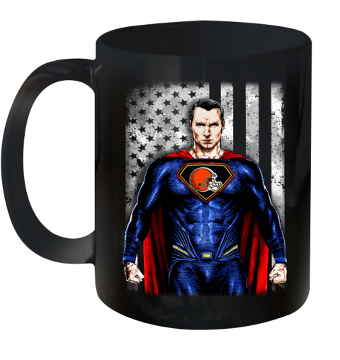 NFL Football Cleveland Browns Superman DC Shirt Ceramic Mug 11oz