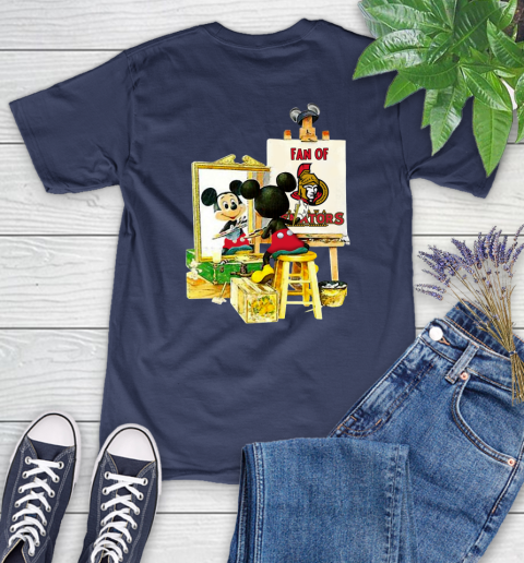 NHL Hockey Ottawa Senators Mickey Drawing Shirt 93