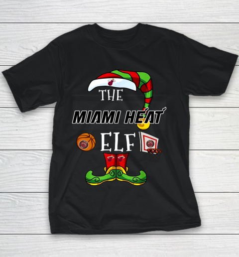 Miami Heat Christmas ELF Funny NBA Youth T-Shirt