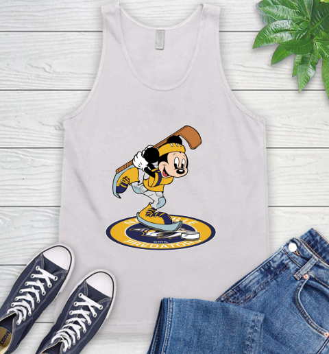 NHL Hockey Nashville Predators Cheerful Mickey Disney Shirt Tank Top 2
