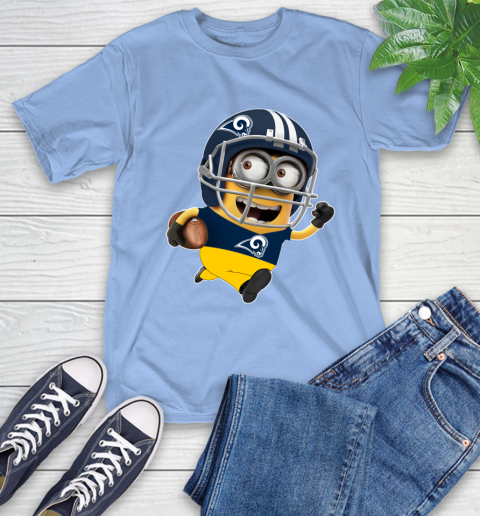 NFL Los Angeles Rams Minions Disney Football Sports T-Shirt 11