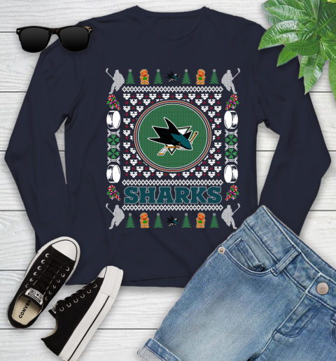 San Jose Sharks Merry Christmas NHL Hockey Loyal Fan Ugly Shirt 125