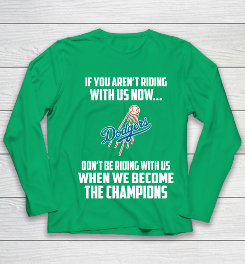MLB Los Angeles Dodgers Baseball We Become The Champions Youth Long Sleeve 4