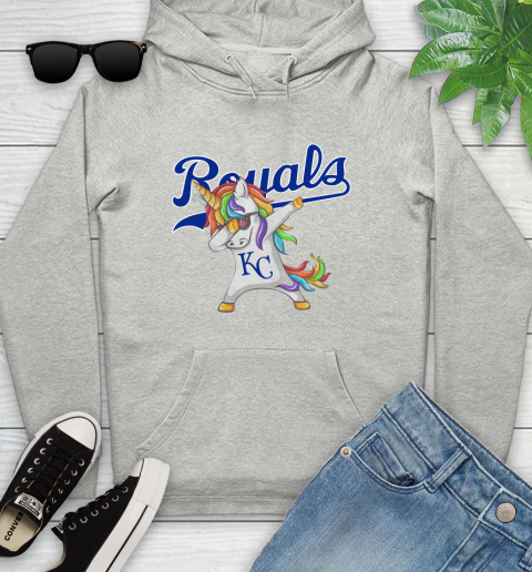 Kansas City Royals MLB Baseball Funny Unicorn Dabbing Sports Youth Hoodie