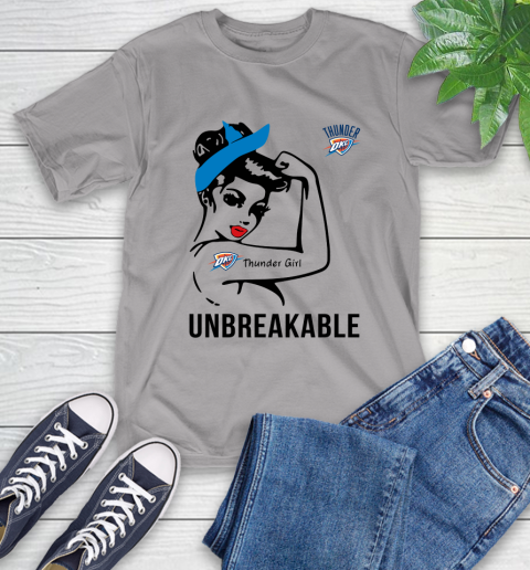 NBA Oklahoma City Thunder Girl Unbreakable Basketball Sports T-Shirt 4