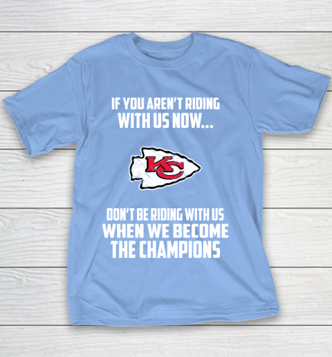 NFL Kansas City Chiefs Football We Become The Champions Youth T-Shirt 8