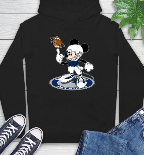 NFL Football New England Patriots Cheerful Mickey Disney Shirt Hoodie