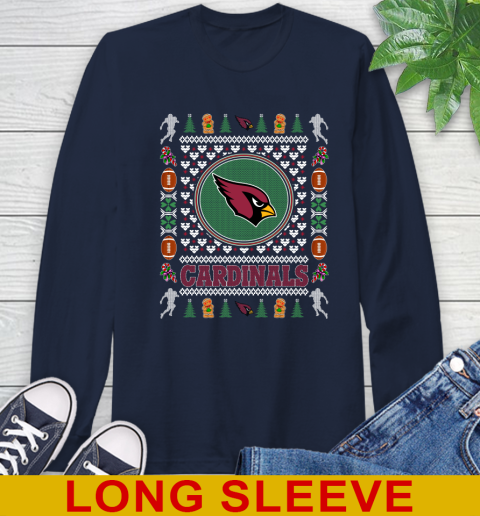 Arizona Cardinals Merry Christmas NFL Football Loyal Fan Long Sleeve T-Shirt 3