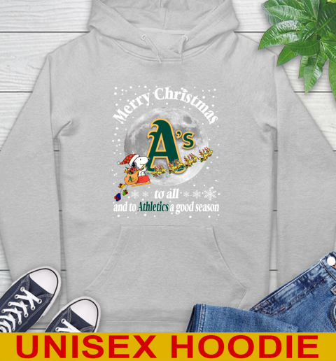Oakland Athletics Merry Christmas To All And To Athletics A Good Season MLB Baseball Sports Hoodie 6