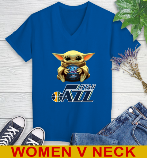 NBA Basketball Utah Jazz Star Wars Baby Yoda Shirt 87