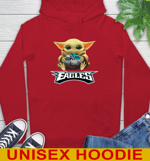 NFL Football Philadelphia Eagles Baby Yoda Star Wars Shirt Hoodie 10