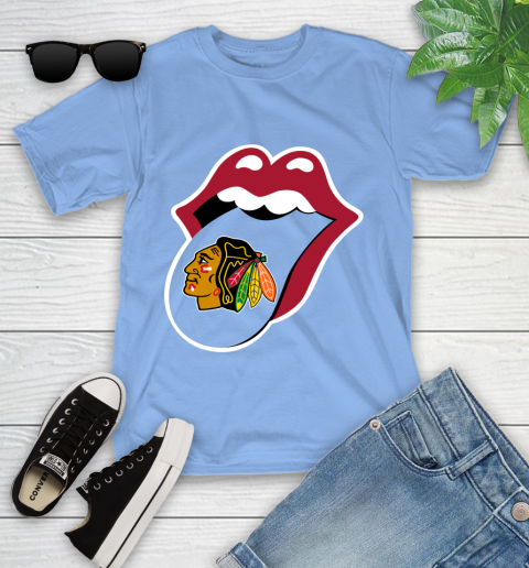 Chicago Blackhawks NHL Hockey Lips I Root For My Team Adoring Fan 113