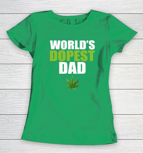 World's Dopest Dad Marijuana Women's T-Shirt 4