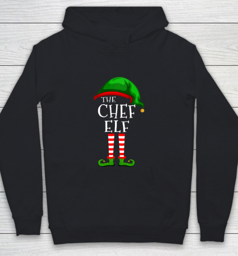 Chef Elf Family Matching Group Christmas Gift Funny Youth Hoodie