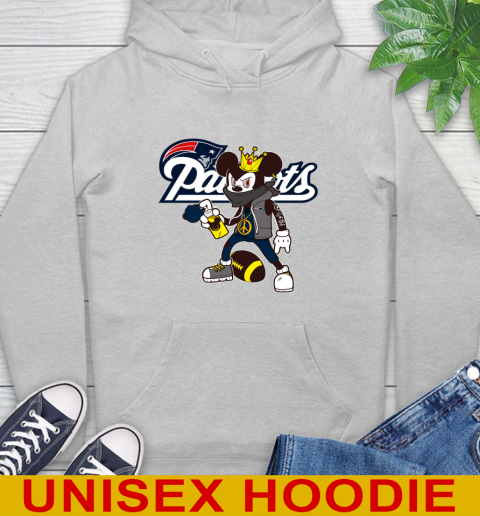 New England Patriots NFL Football Mickey Peace Sign Sports Hoodie 6