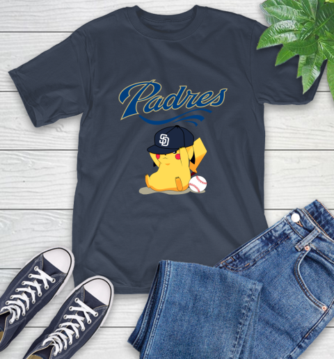 MLB Pikachu Baseball Sports San Diego Padres T-Shirt 4