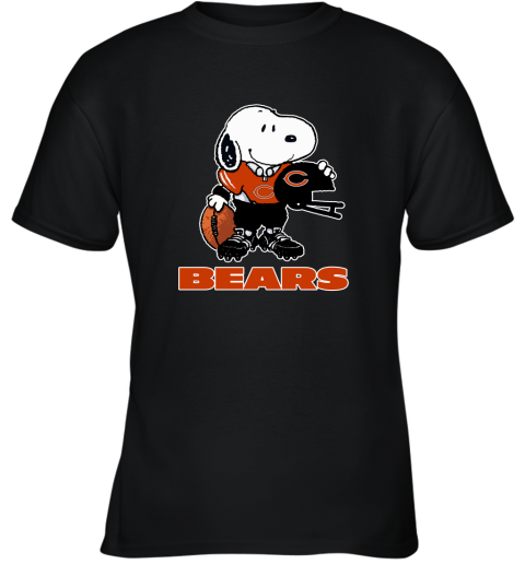 Snoopy A Strong And Proud Chicago Bears Player NFL Youth T-Shirt