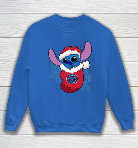 St.Louis Blues Christmas Stitch In The Sock Funny Disney NHL Sweatshirt 7