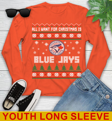 MLB All I Want For Christmas Is Toronto Blue Jays Baseball Sports 119