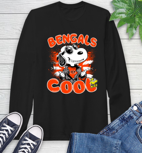 NFL Football Cincinnati Bengals Cool Snoopy Shirt Long Sleeve T-Shirt
