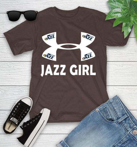 NBA Utah Jazz Girl Under Armour Basketball Sports Youth T-Shirt 7
