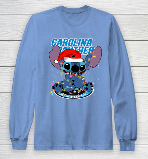 Carolina Panthers NFL Football noel stitch Christmas Long Sleeve T-Shirt 8