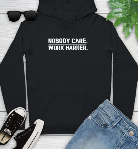 Lamar Jackson Nobody Cares Work Harder Youth Hoodie