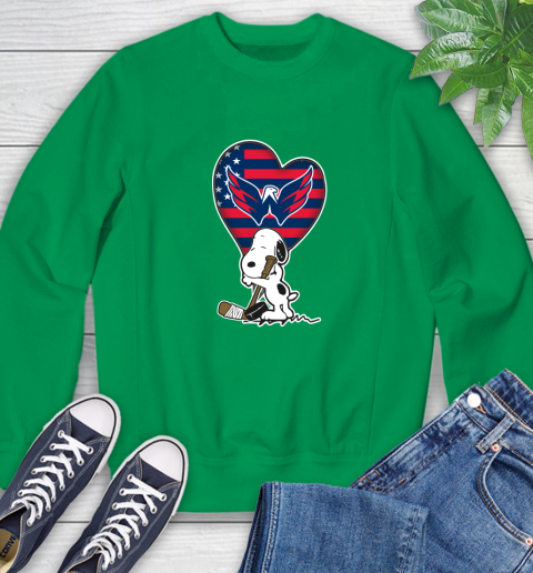 Washington Capitals NHL Hockey The Peanuts Movie Adorable Snoopy Sweatshirt 6