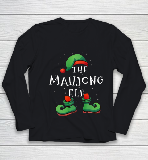 Mahjong Christmas Elf Group Matching Family Gift Youth Long Sleeve